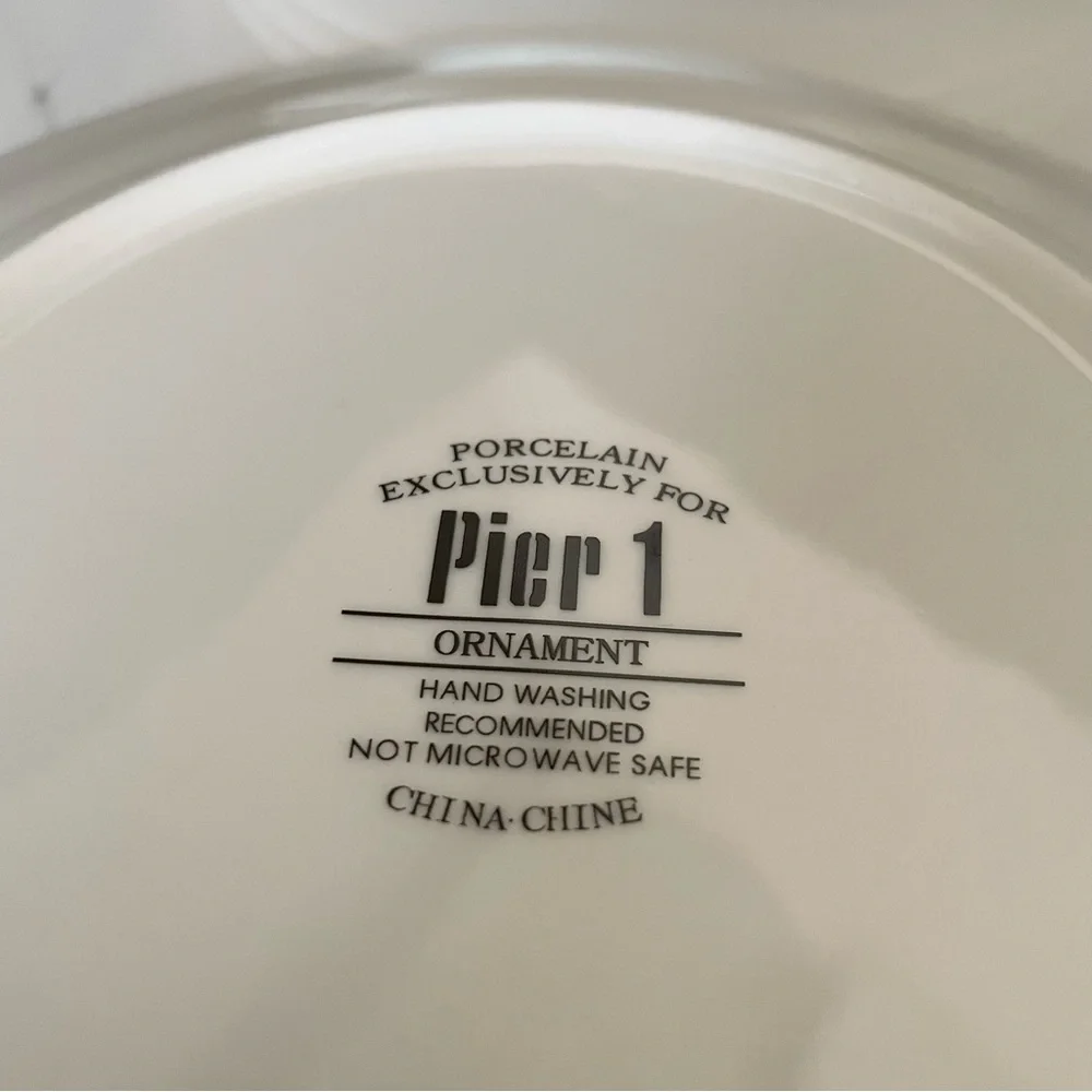 SET of 6 Gold Ornament Plates by Pier 1